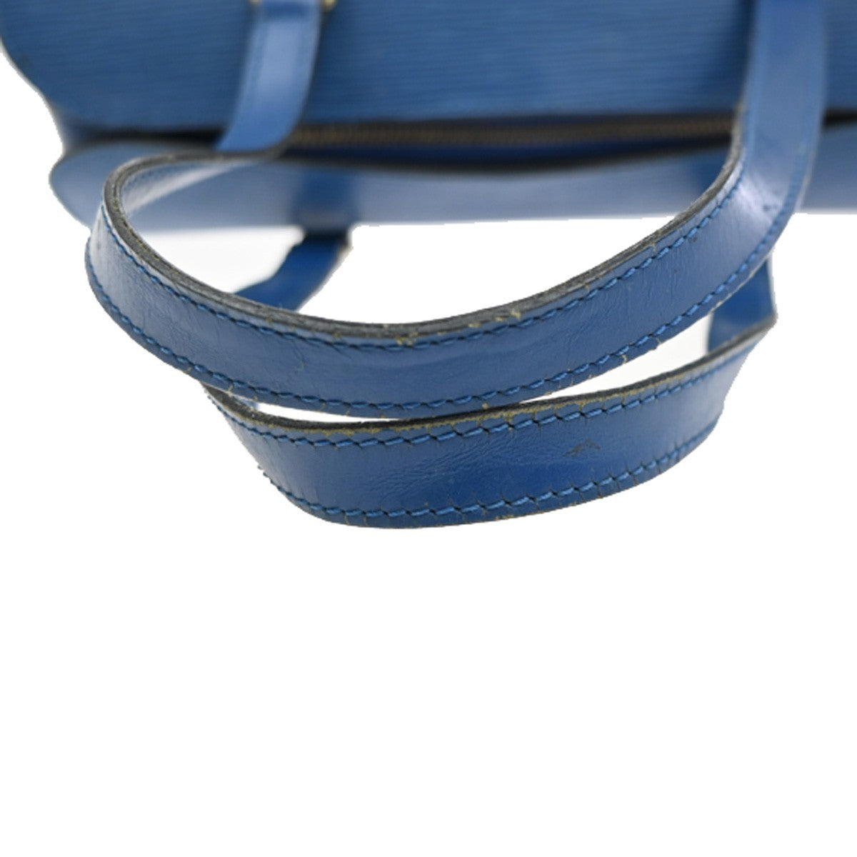LOUIS VUITTON LV Logo Soufflot Hand Bag Epi Leather Blue France M52225 83YJ139