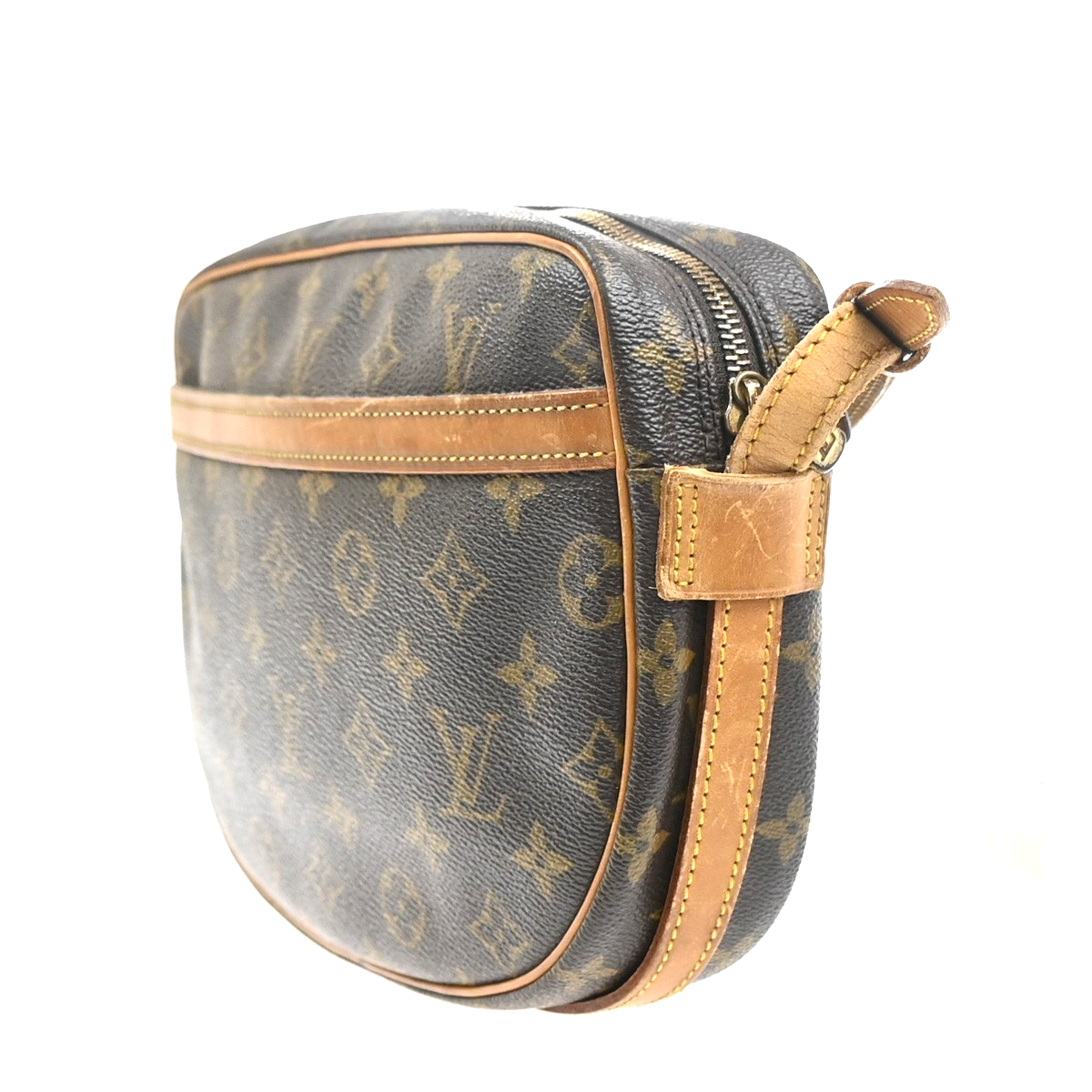 LOUIS VUITTON Jeune Fille MM Shoulder Bag Monogram Leather Brown M51226 37MA380