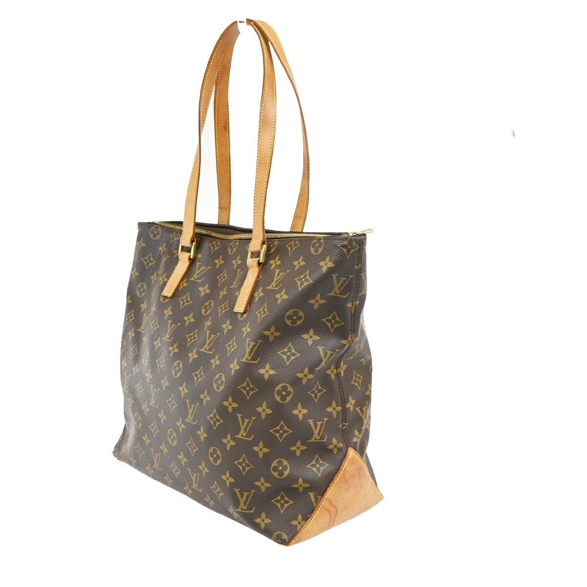 LOUIS VUITTON Cabas Mezzo Shoulder Bag Monogram Leather Brown M51151 77TA680