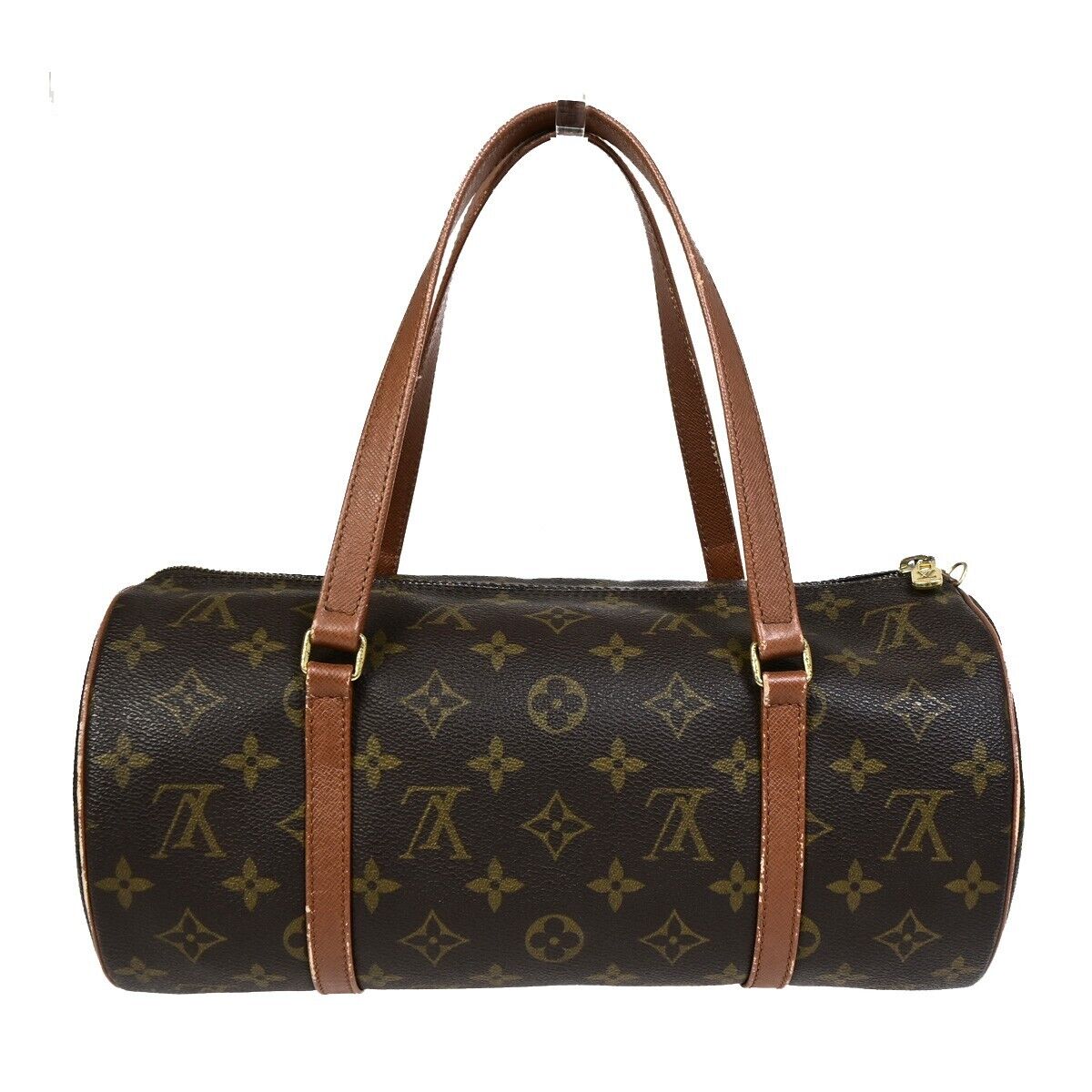 LOUIS VUITTON Logo PAPILLON 30 Hand Bag Monogram Leather Brown M51365 32SJ093