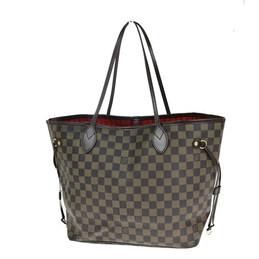 LOUIS VUITTON Neverfull MM Shoulder Tote Bag Damier Leather Brown N51105 15YG632