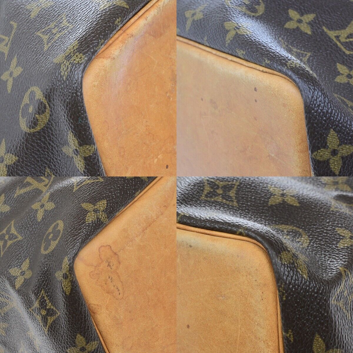 LOUIS VUITTON Petit Noe Drawstring Shoulder Bag Monogram Leather M42226 62ED926