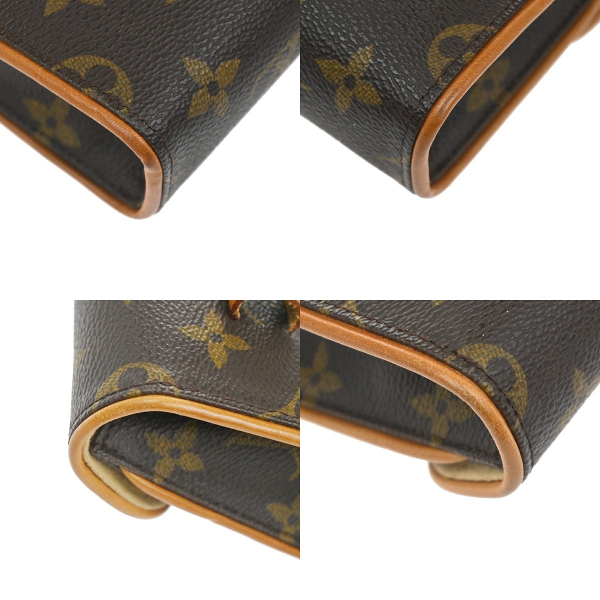 LOUIS VUITTON Pochette Florentine Bum Bag Monogram Leather Brown M51855 76CA737