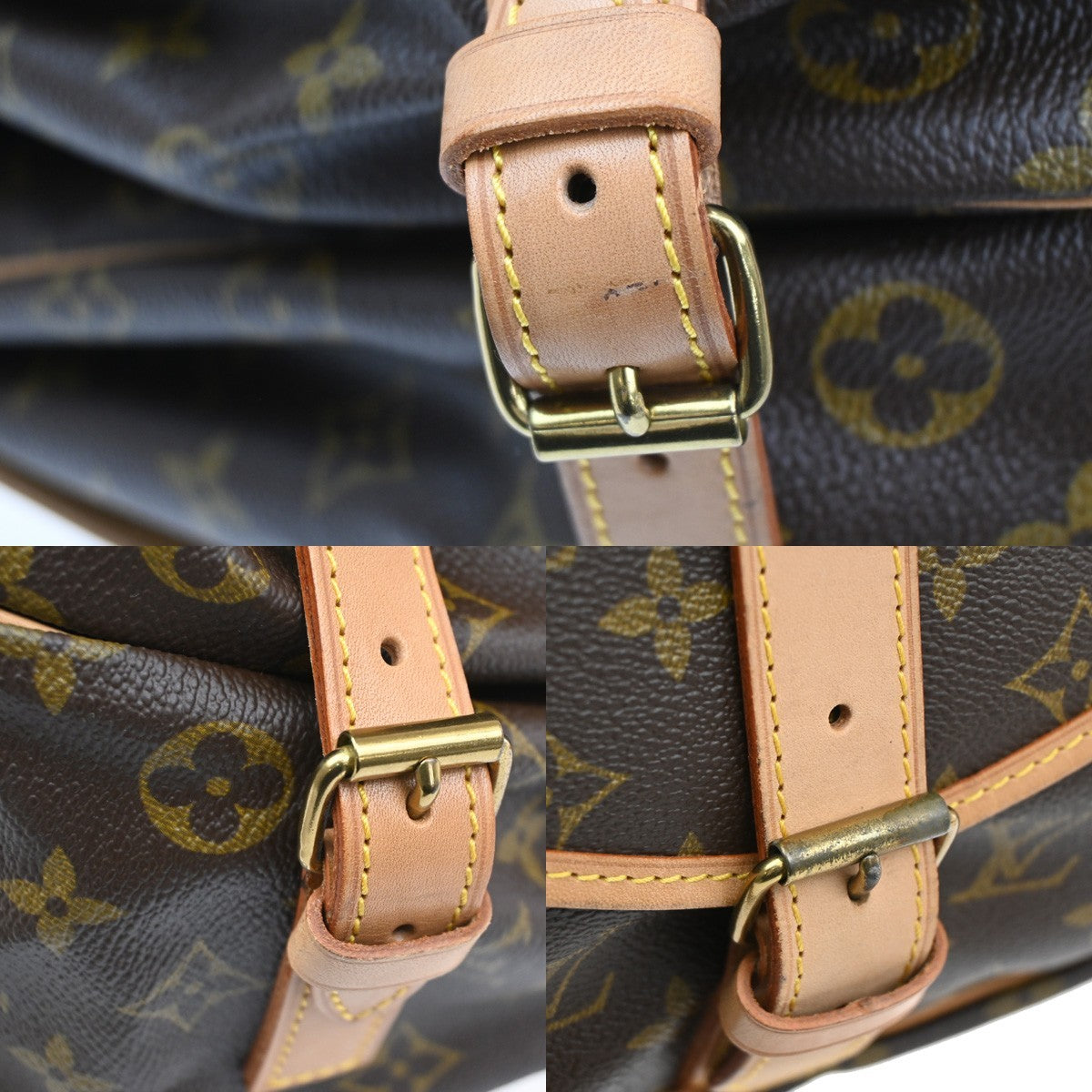 LOUIS VUITTON Saumur 35 Shoulder Bag Monogram Leather BN France M42254 29MA006