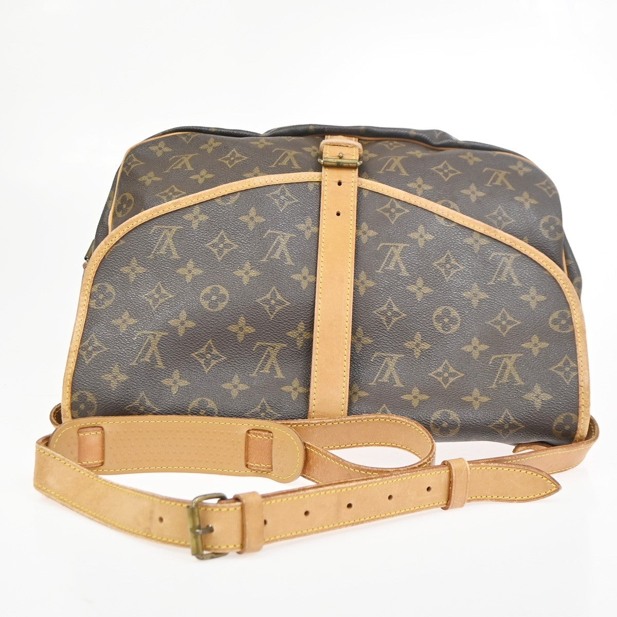 LOUIS VUITTON Saumur 35 Shoulder Bag Monogram Leather BN France M42254 73KC829