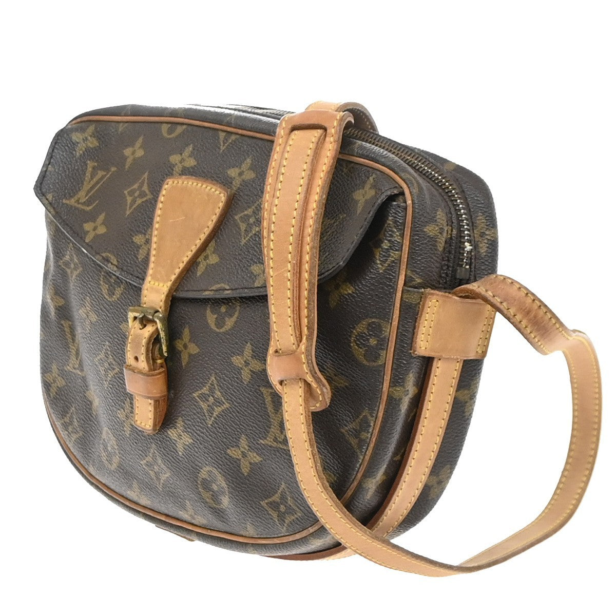 LOUIS VUITTON Jeune Fille MM Shoulder Bag Monogram Leather Brown M51226 32SA151