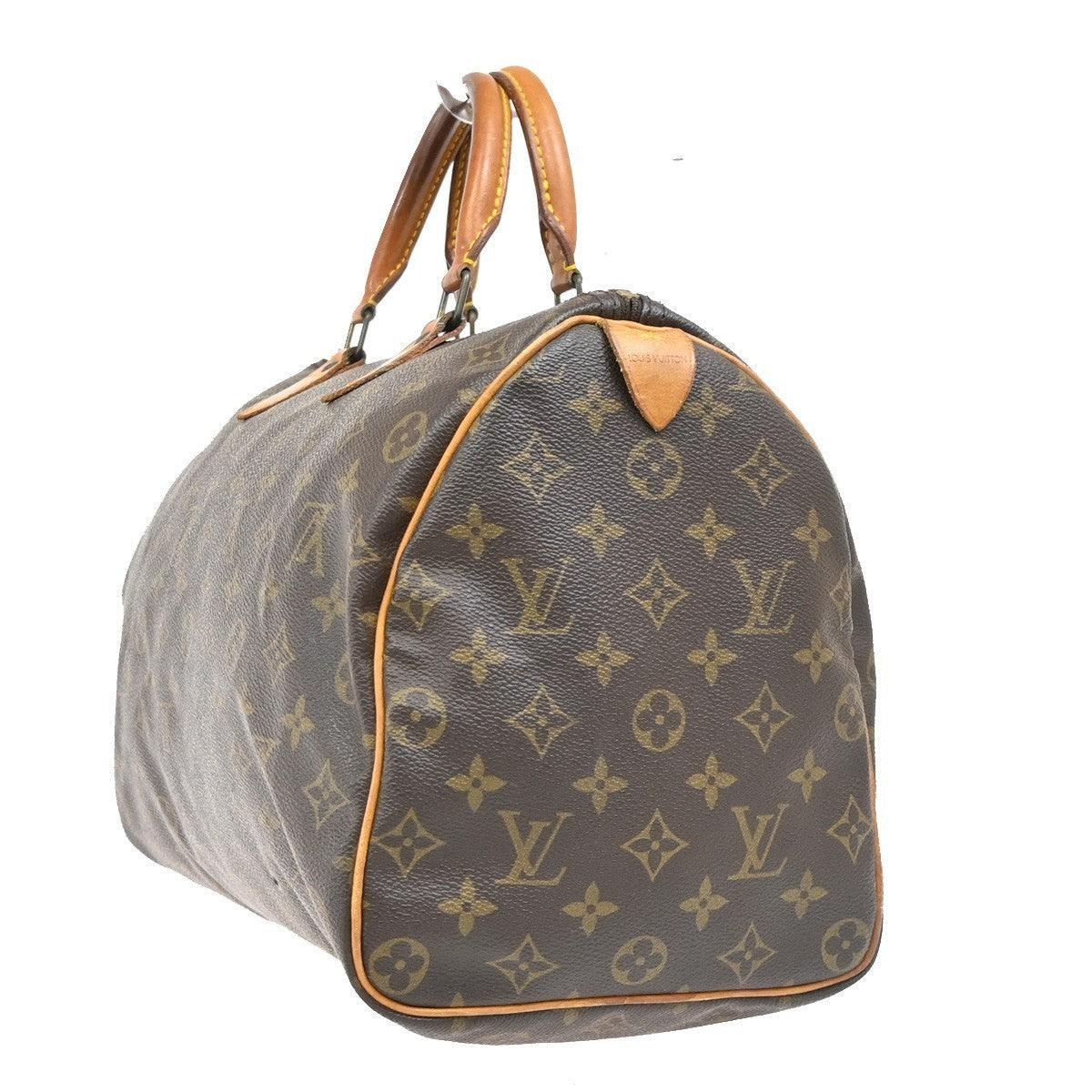 LOUIS VUITTON Speedy 35 Travel Hand Bag Monogram Leather Brown M41524 14PA111