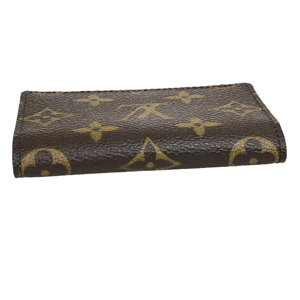 LOUIS VUITTON LV Logo Card Holder Case Monogram Leather Brown M62920 62RK259