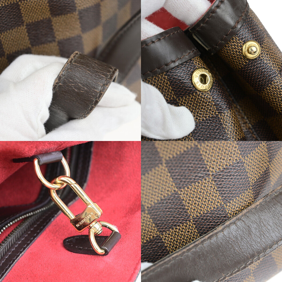 LOUIS VUITLOUIS VUITTON Hampstead MM Shoulder Bag Damer Leather N51204 86YG481