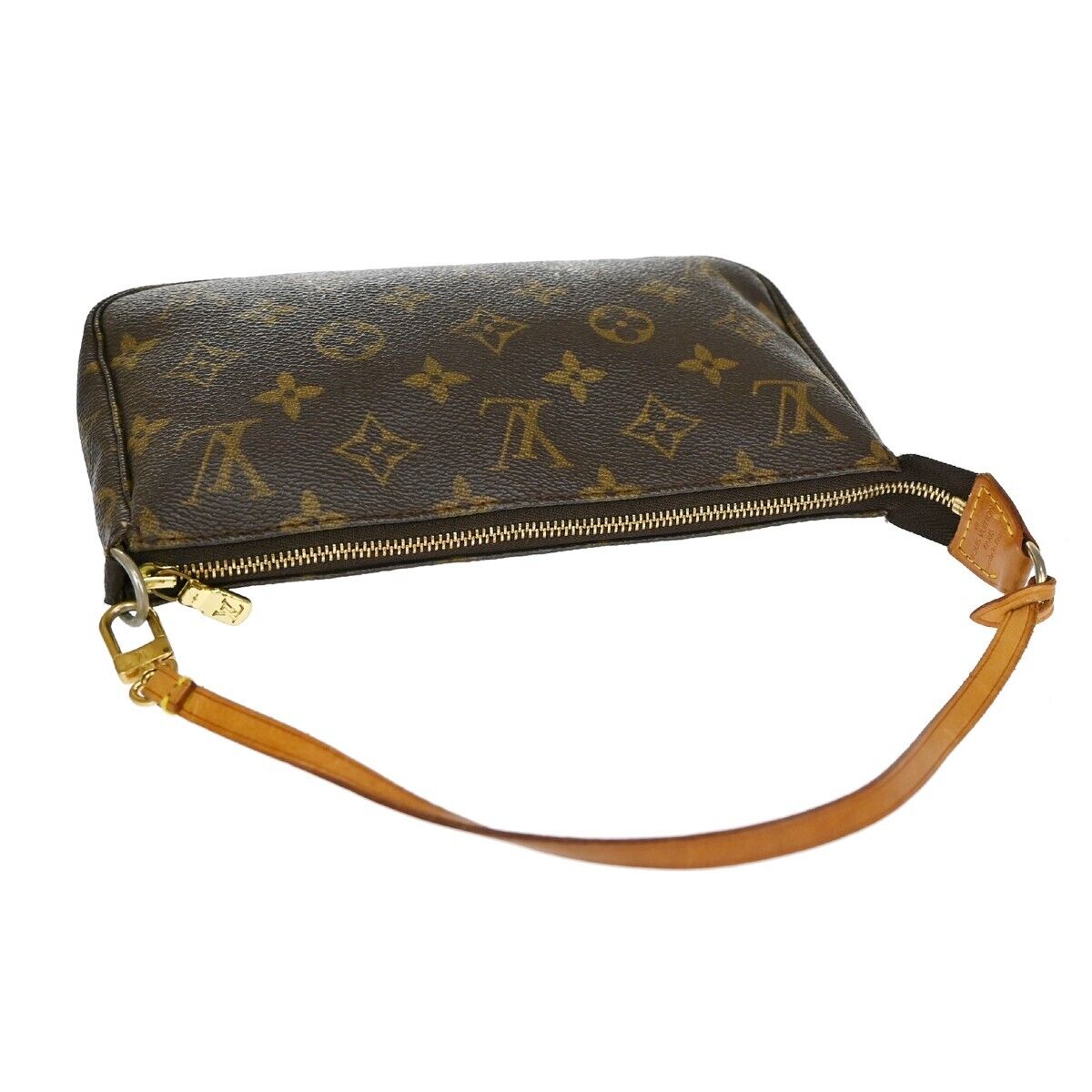 LOUIS VUITTON Pochette Accessoires Hand Bag Monogram Leather BN M51980 13ED392