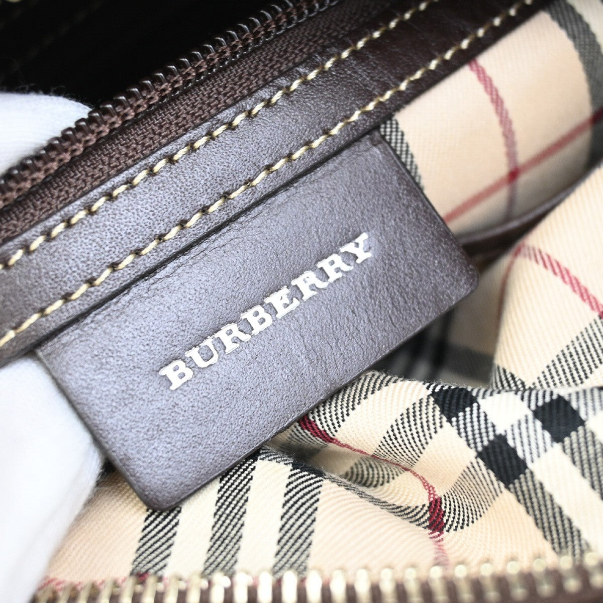 BURBERRY Logo Blue Label Crossbody Shoulder Bag Canvas Leather Blue 67FB690