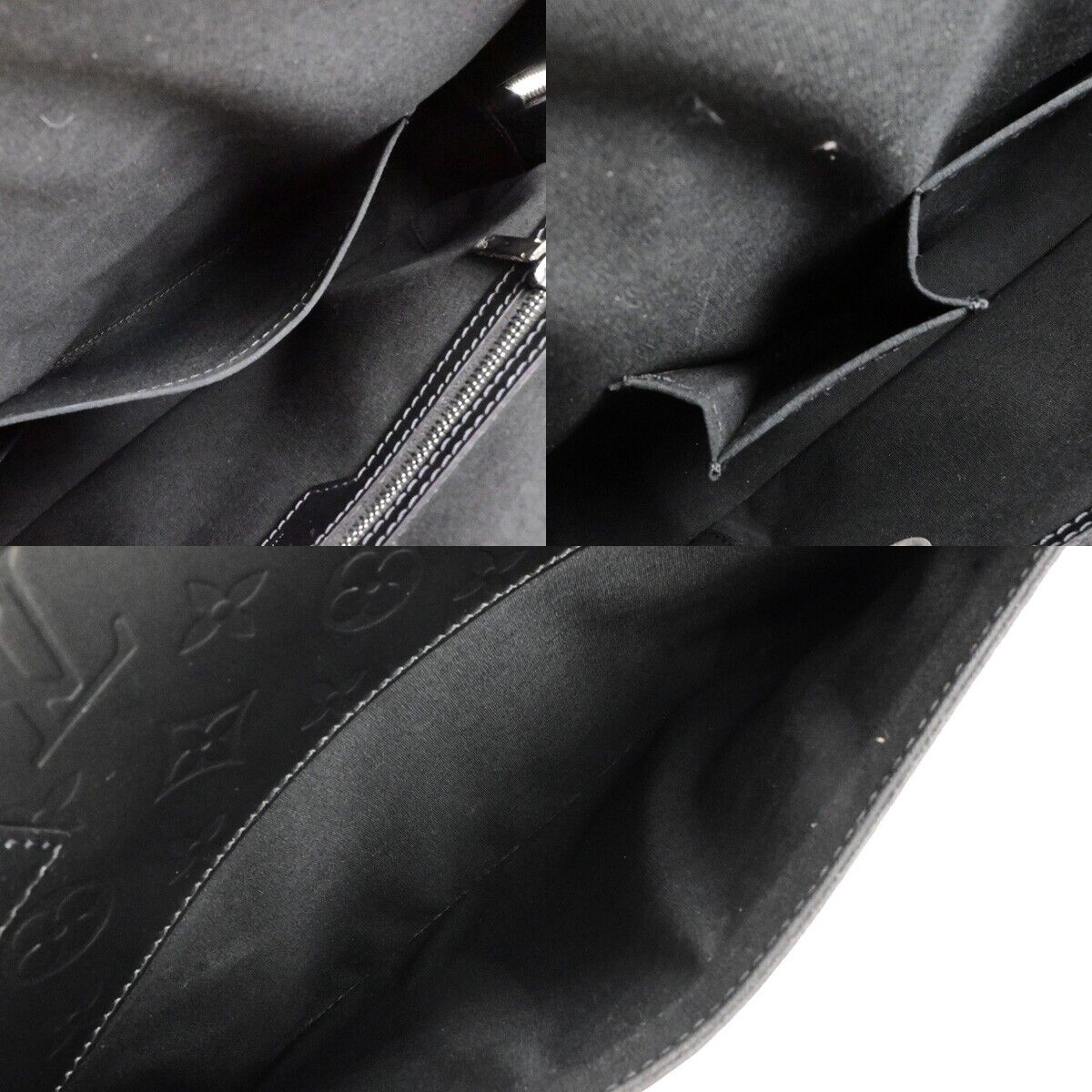 LOUIS VUITTON Malden Hand Tote Bag Monogram Mat Leather Black M55132 84ED237
