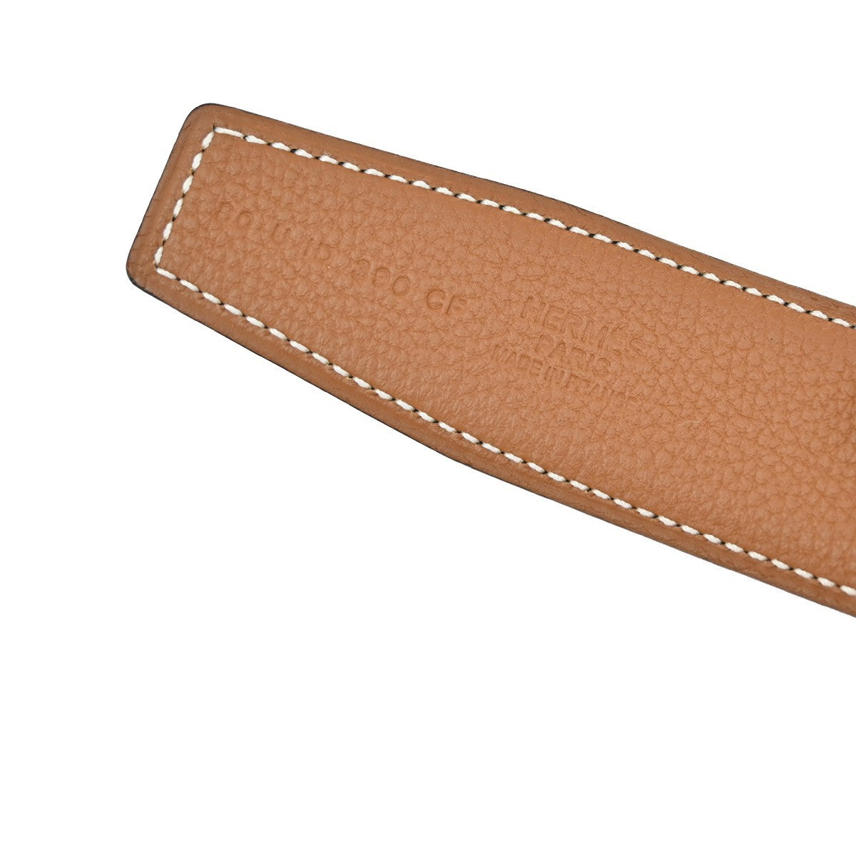 HERMES H Logo Constance Reversible Buckle Belt 80# Leather Black Brown 78RL421