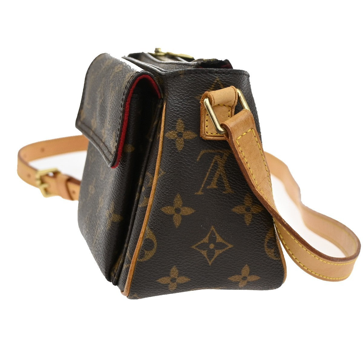LOUIS VUITTON Viva Cite PM Shoulder Bag Monogram Leather Brown M51165 41AA086