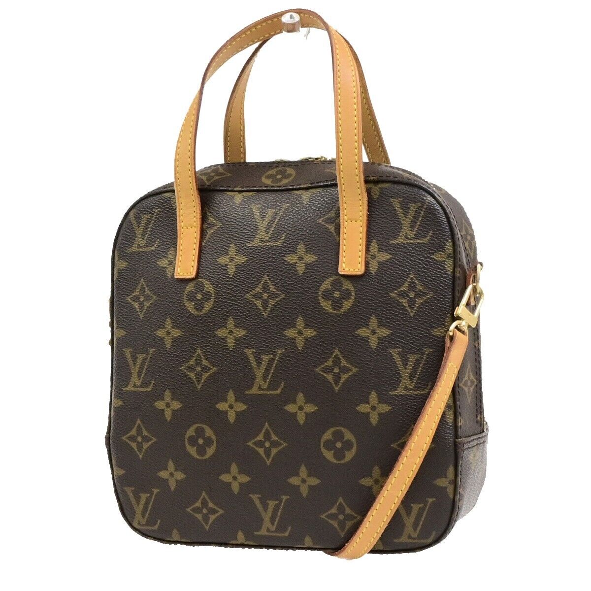 LOUIS VUITTON Spontini 2Way Shoulder Hand Bag Monogram Leather M47500 87ED488