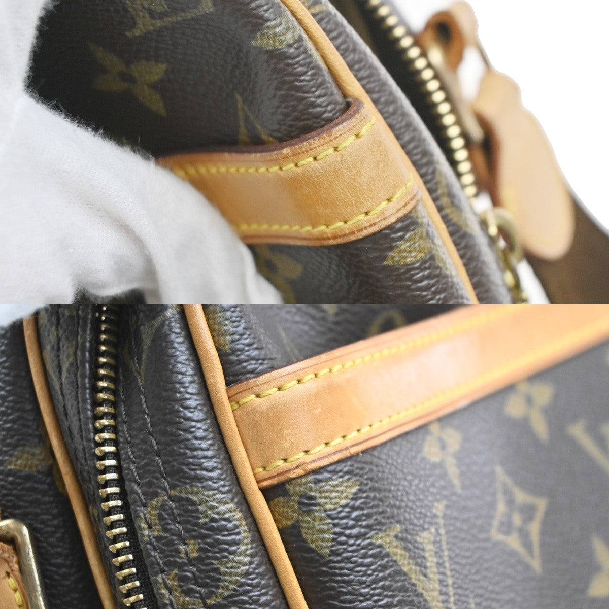 LOUIS VUITTON Reporter PM Crossbody Shoulder Bag Monogram Leather M45254 85KC862