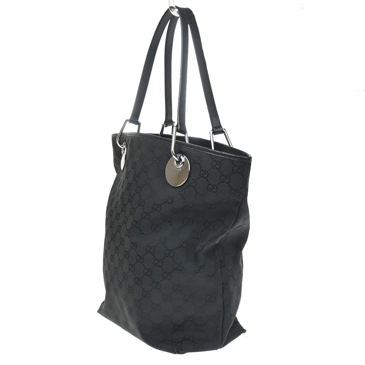 GUCCI GG Pattern Shoulder Tote Handbag Bag Canvas Leather BN SHW Italy 84CB056