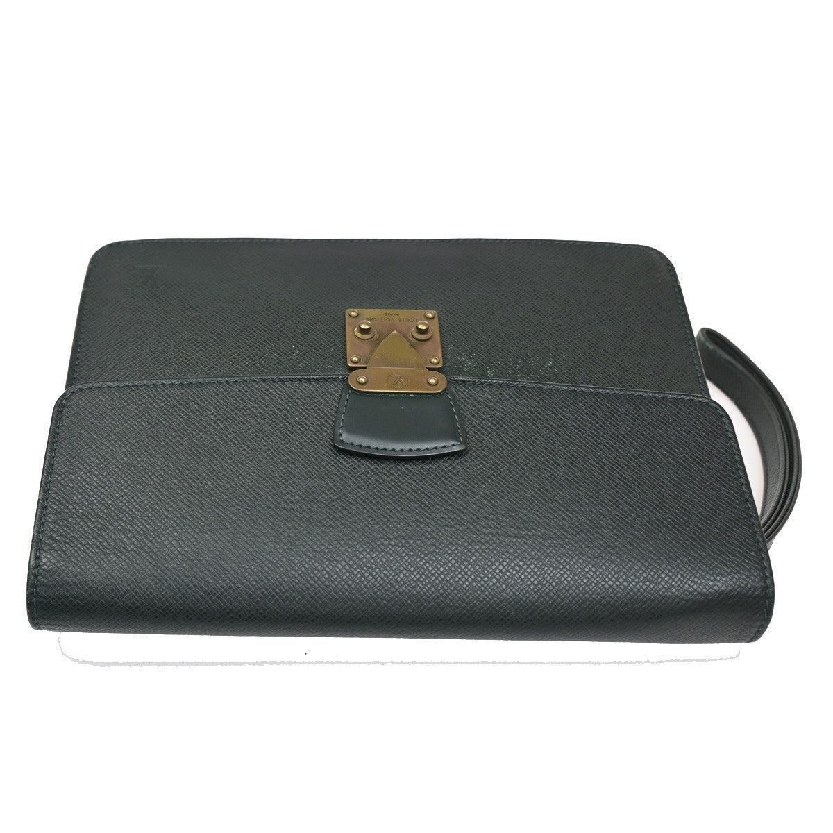 LOUIS VUITTON Pochette Kourad Clutch Hand Bag Taiga Leather GN M30194 05KC165