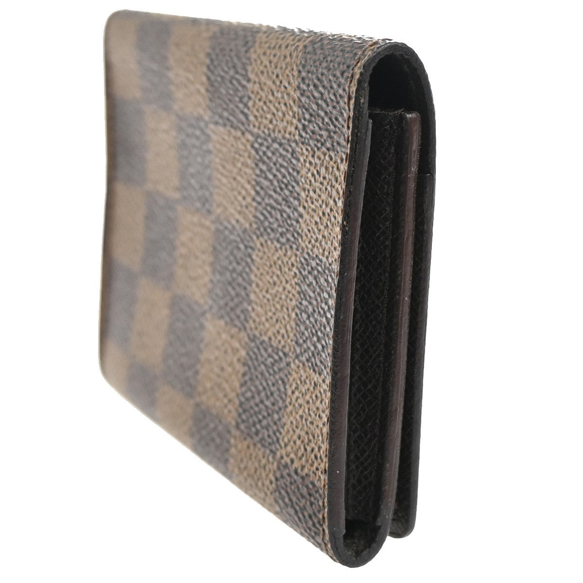 LOUIS VUITTON Cartes de Visite Card Case Damier Ebene Leather BN N62920 60KC594
