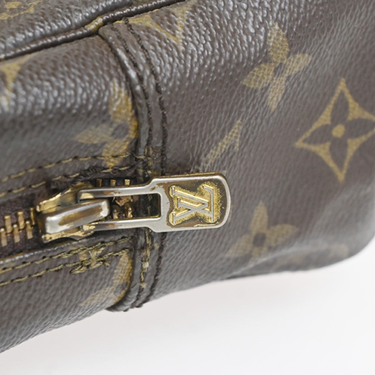 LOUIS VUITTON Trousse Toilette 28 Clutch Hand Bag Monogram Brown M47522 68KC408