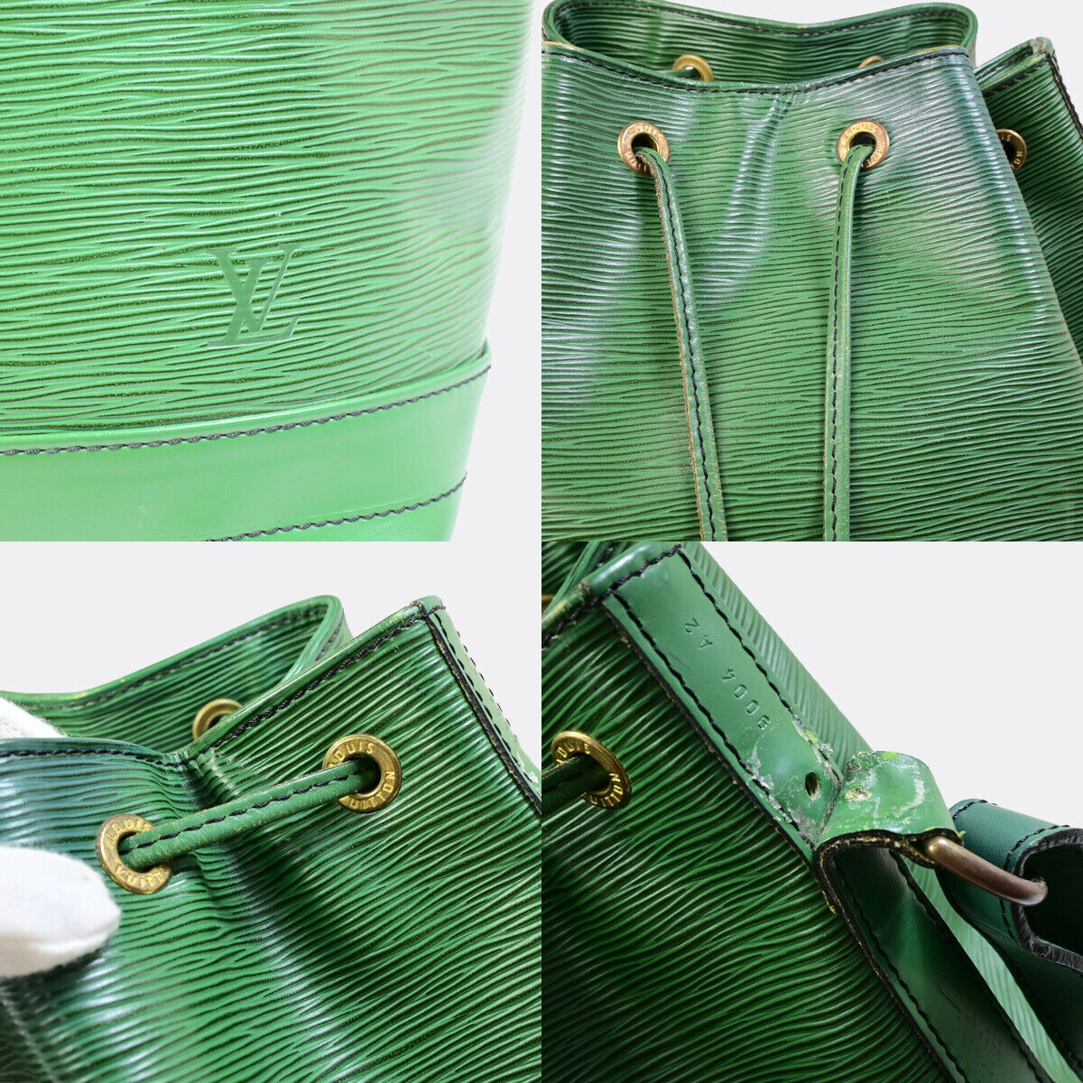 LOUIS VUITTON LV Noe GM Drawstring Shoulder Bag Epi Leather Green M44004 65YF850