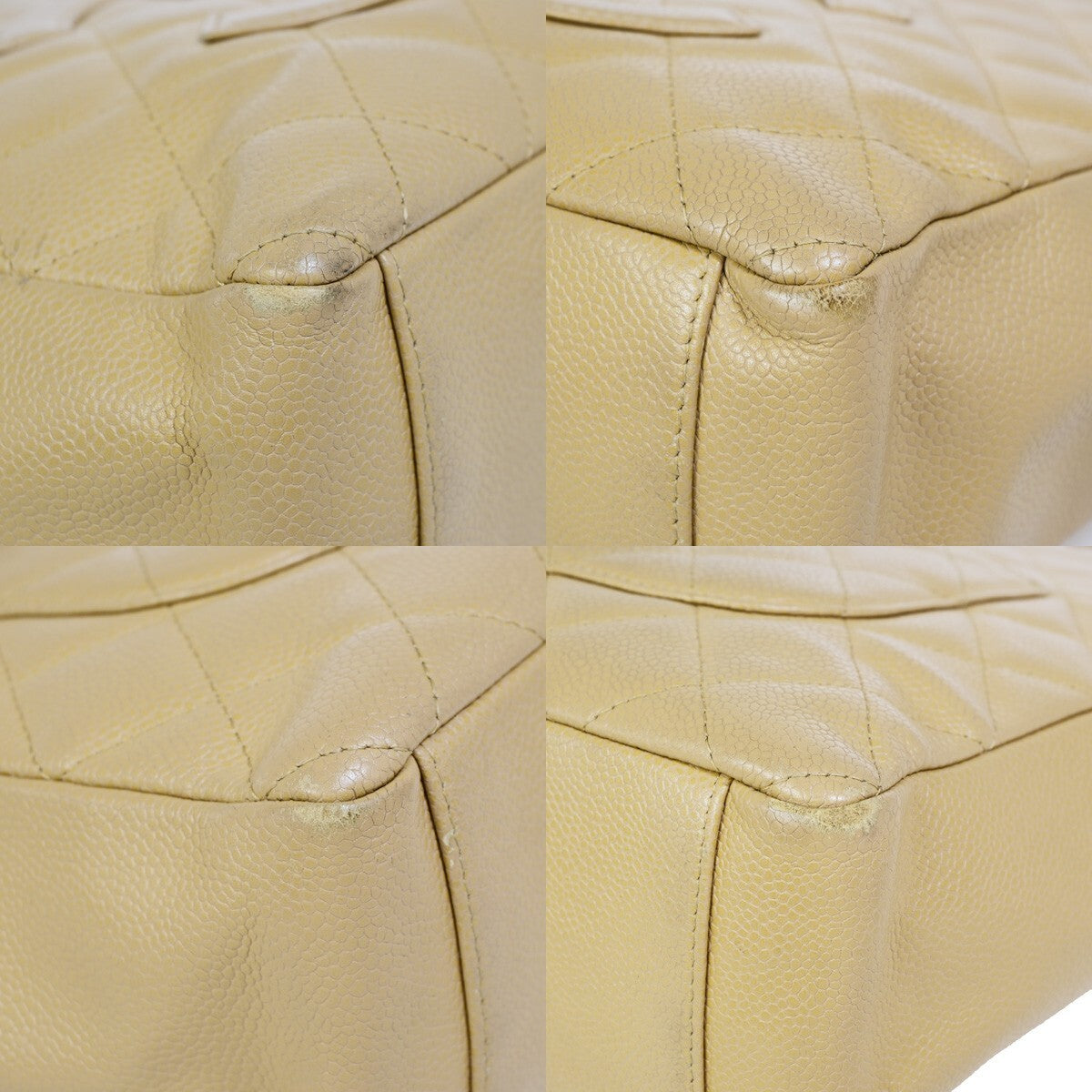 CHANEL CC Matelasse PST Chain Shoulder Bag Grained Calfskin Leather BE 629RK258