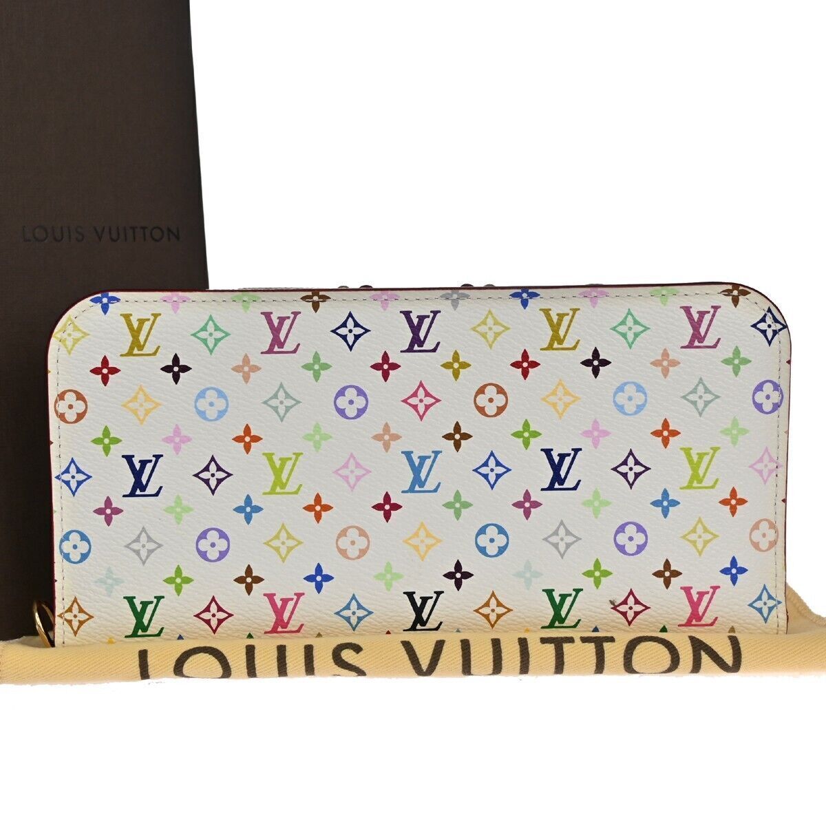 LOUIS VUITTON Insolite Long Bifold Wallet Monogram Multi White M60445 17RH258