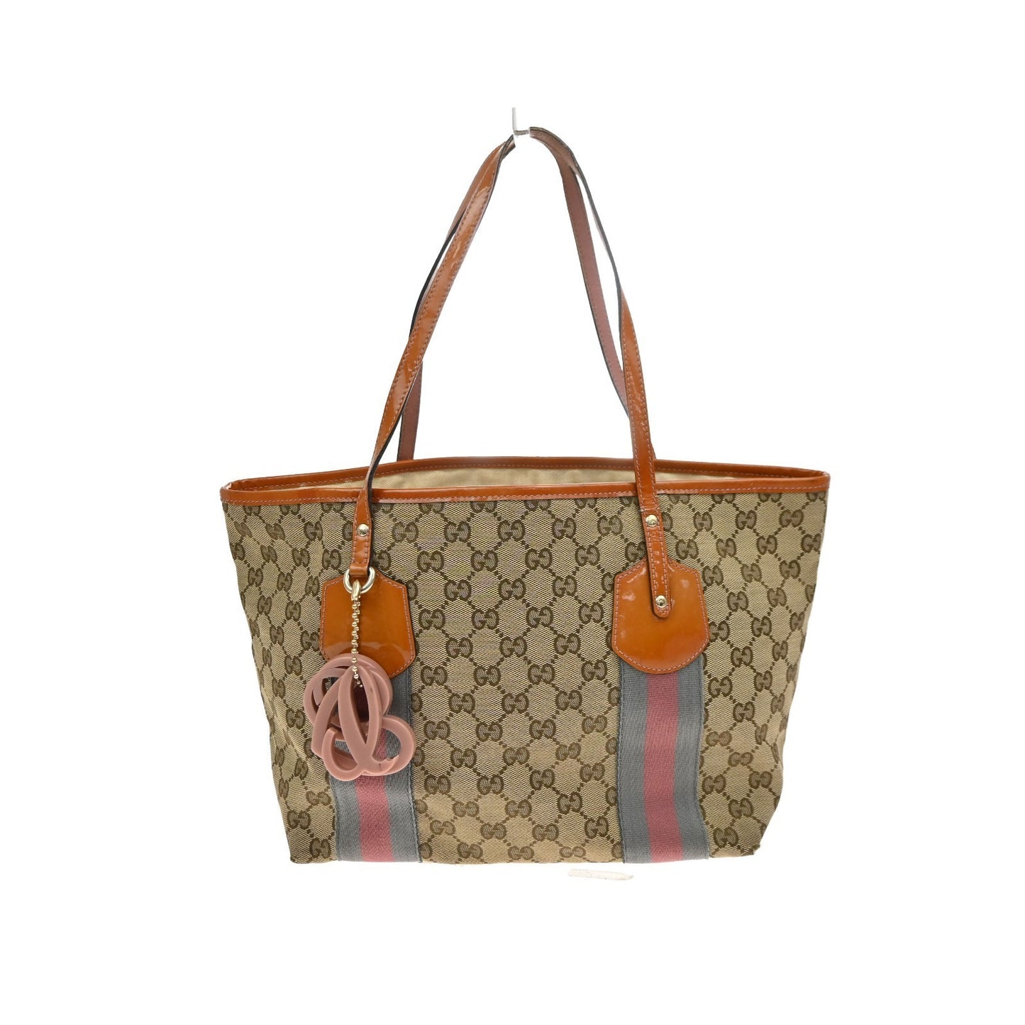 GUCCI GG Jolie Charms Shoulder Tote Bag Canvas Patent Leather BN Italy 04KD070