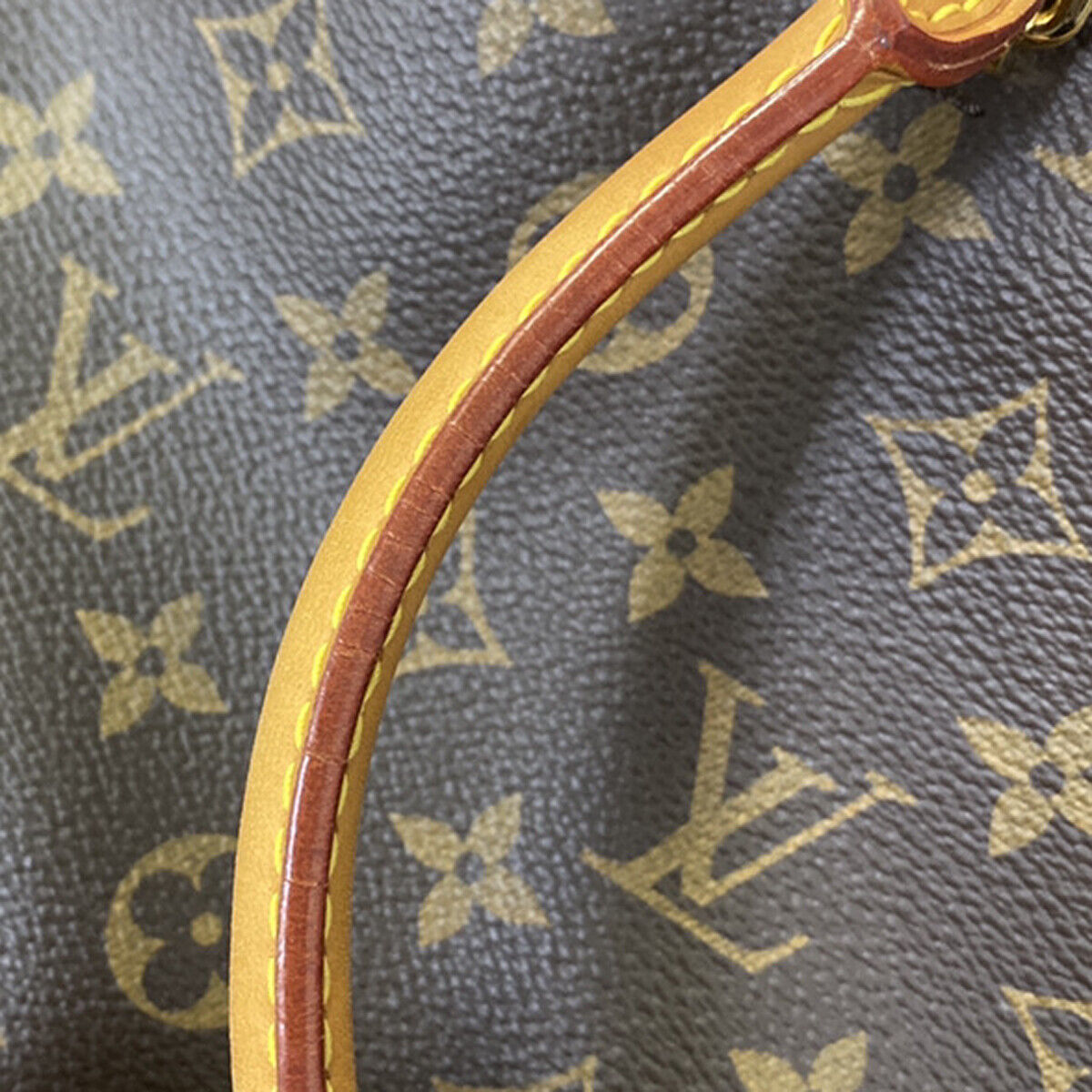 LOUIS VUITTON Pallas 2Way Hand Bag Monogram Leather Brown Pink M41147 51RK715