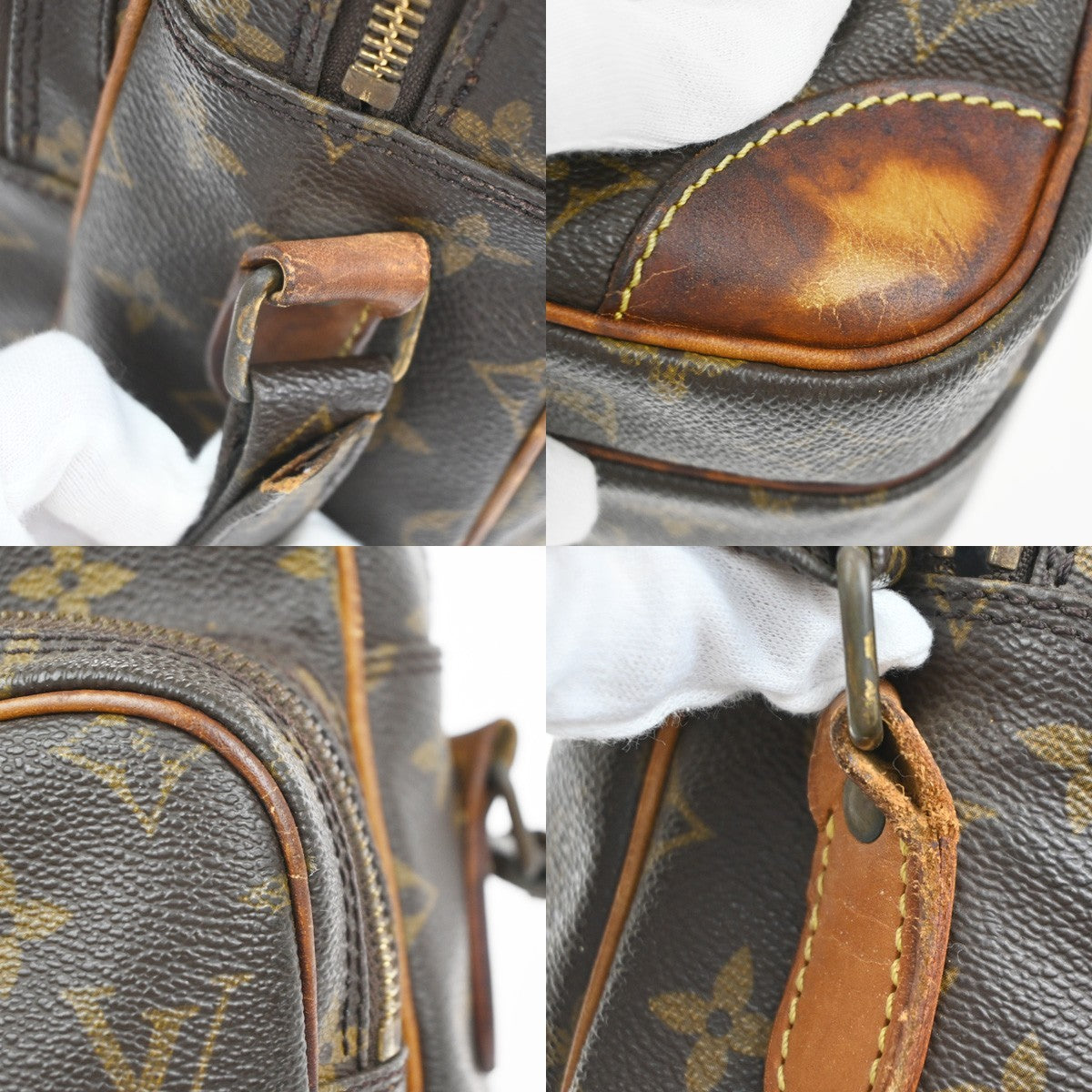 LOUIS VUITTON Nile Crossbody Shoulder Bag Monogram Leather Brown M45244 30KC811