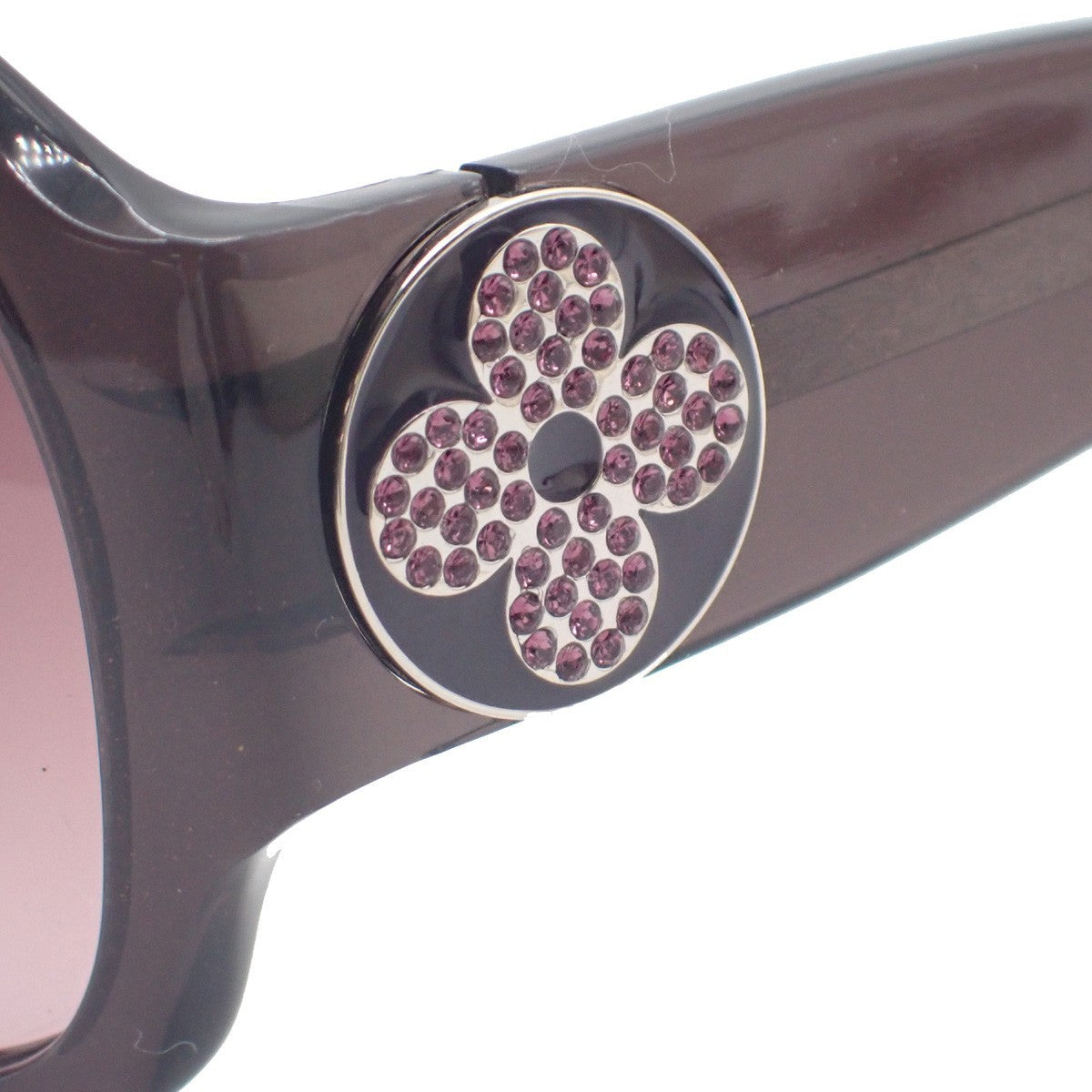 LOUIS VUITTON Sunglasses Eye Wear Metal Plastic BN Purplel Italy Z0134E 38KC959