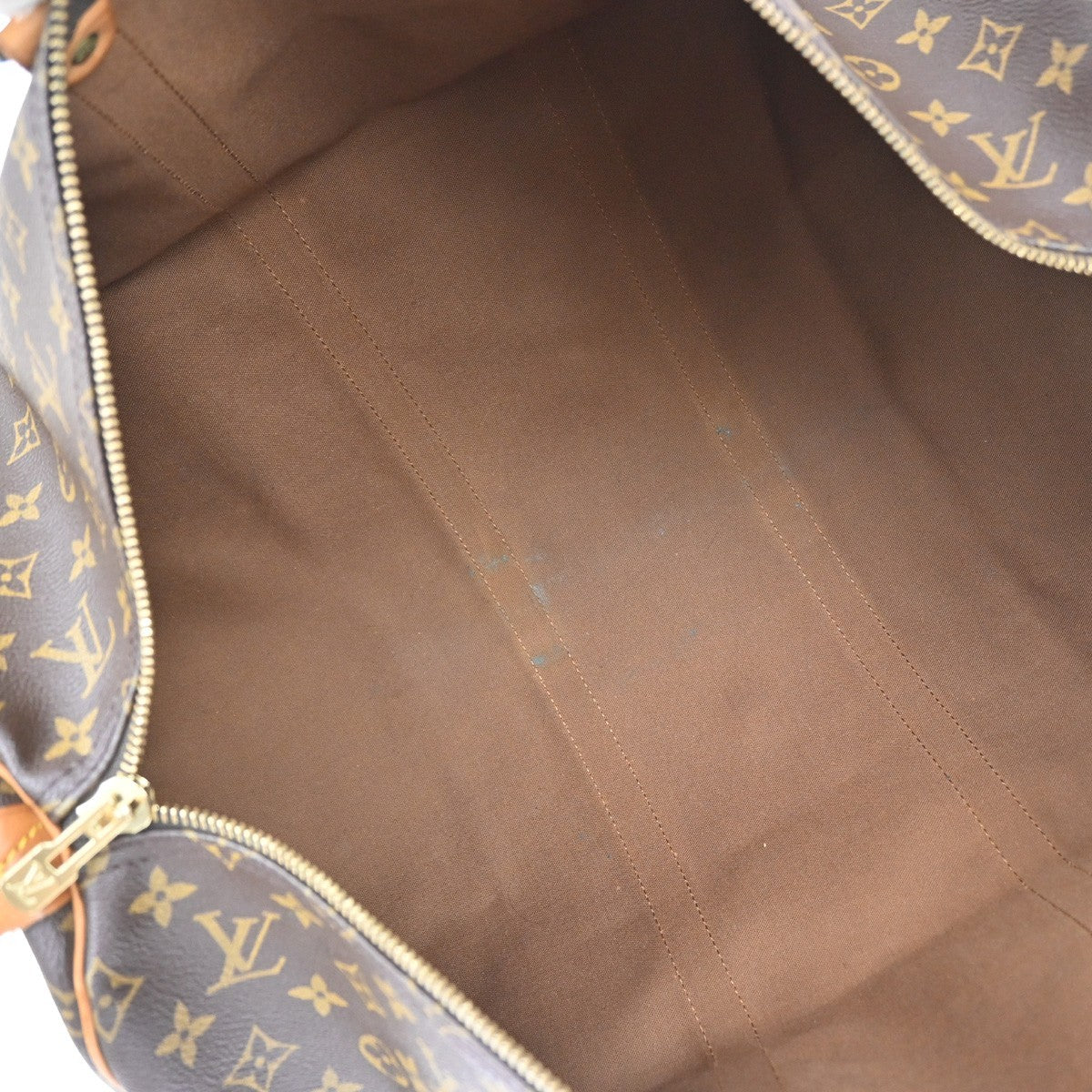 LOUIS VUITTON Keepall 55 Travel Hand Bag Monogram Leather Brown M41424 12YJ197