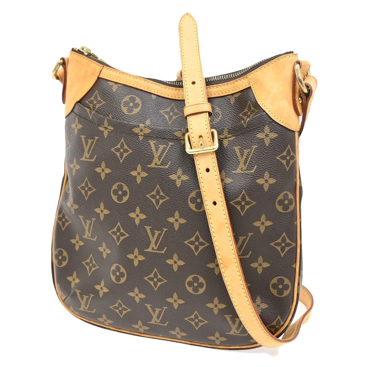 LOUIS VUITTON Odeon PM Shoulder Bag Monogram Leather Brown Spain M56390 95MA030