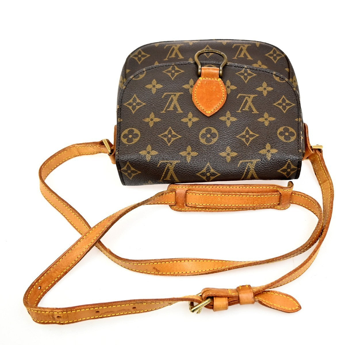 LOUIS VUITTON Saint Cloud MM Shoulder Bag Monogram Leather Brown M51243 31MA062