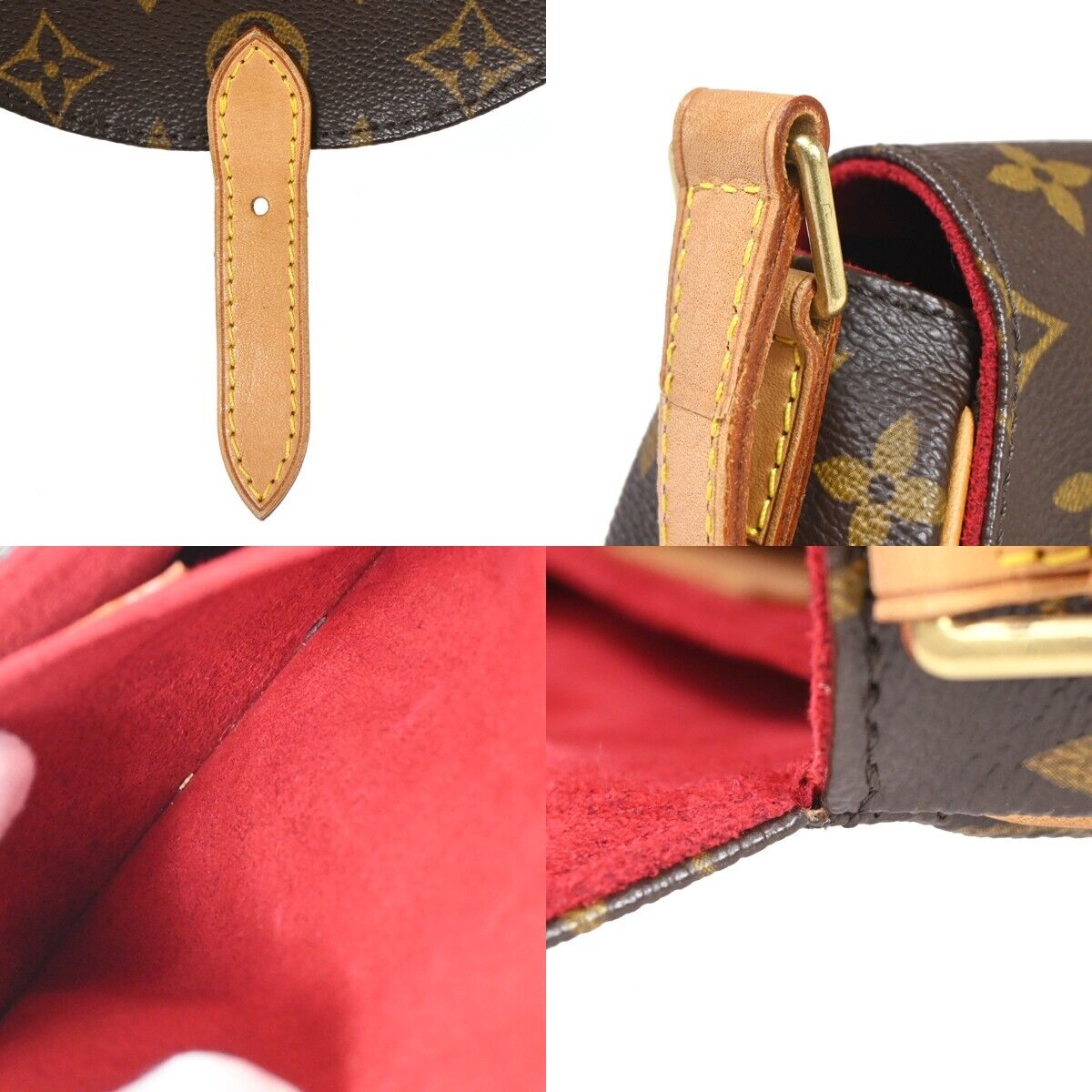 LOUIS VUITTON Tambourine Shoulder Bag Monogram Leather Brown M51179 638HB460