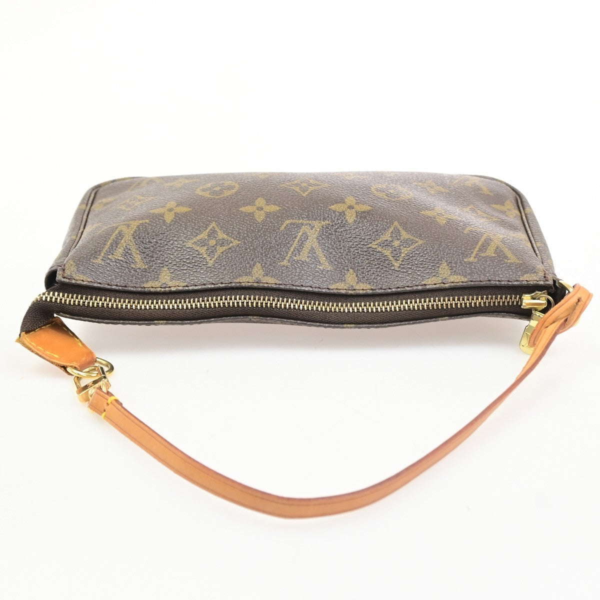 LOUIS VUITTON Pochette Accessoires Hand Bag Monogram Leather BN M51980 16PA101
