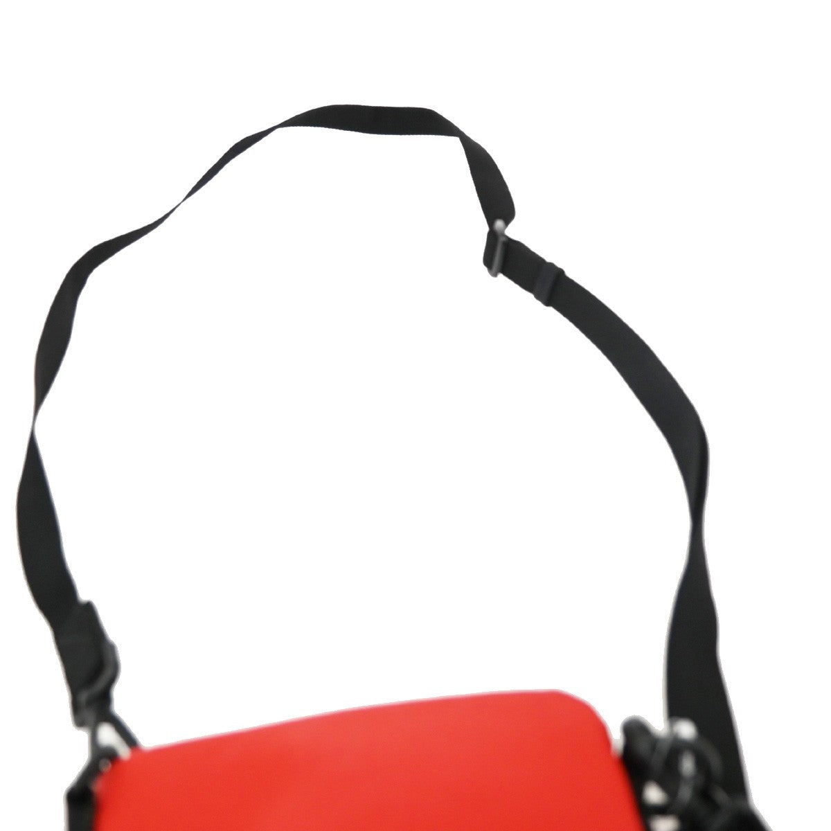 BALENCIAGA Weekend Bottle Holder Crossbody Canvas Nylon Red BK SHW Italy 34TA128