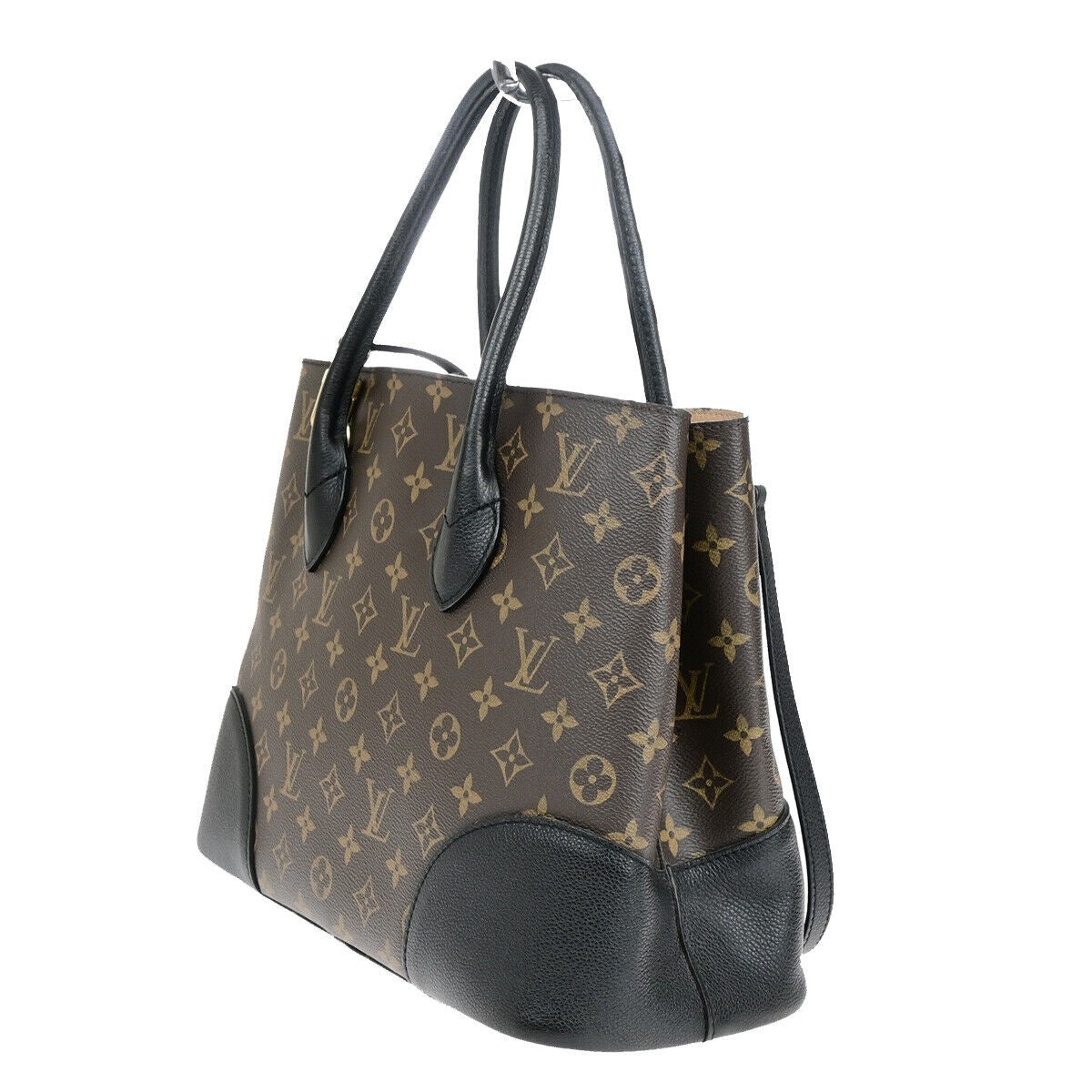 LOUIS VUITTON Flandrin 2Way Hand Bag Monogram Leather BN Black M41595 689RK211