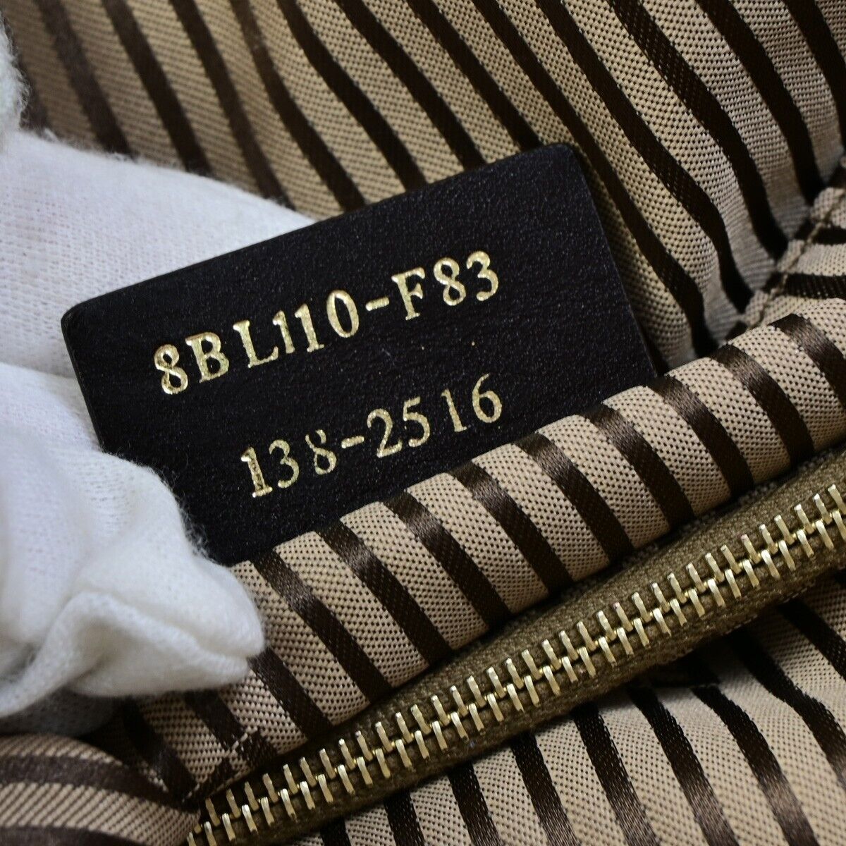 FENDI Logo Chameleon 2Way Shoulder Hand Bag Leather Brown Italy 87EB952