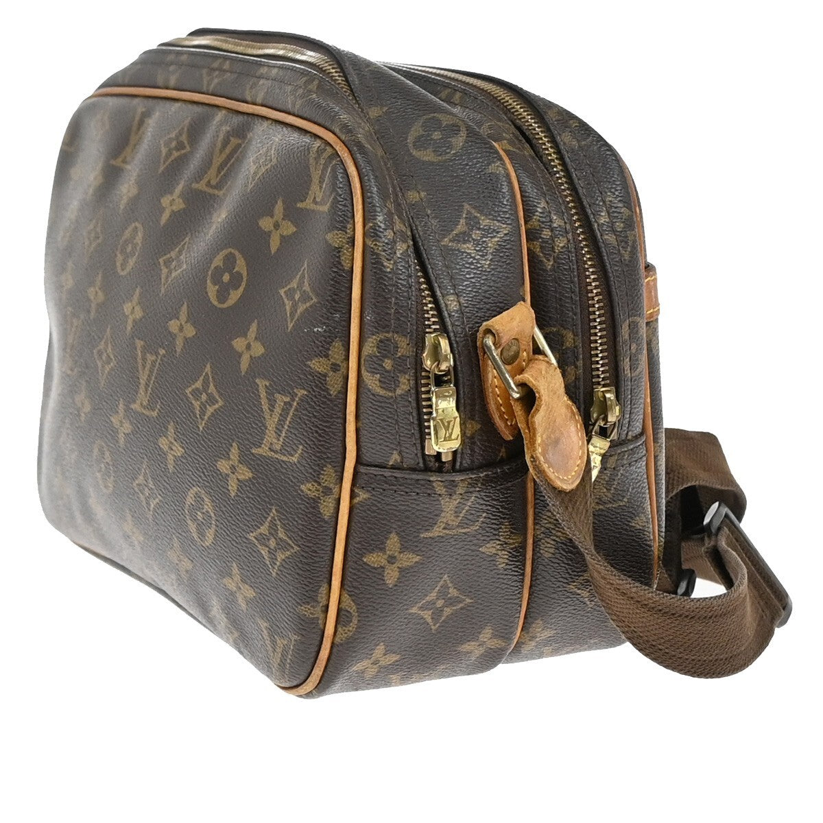LOUIS VUITTON Reporter PM Crossbody Shoulder Bag Monogram Leather M45254 32EE244