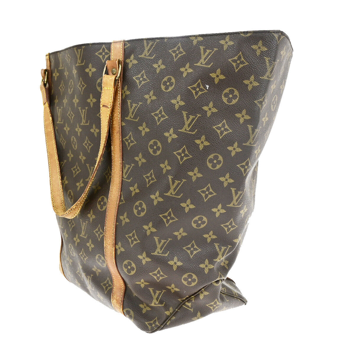 LOUIS VUITTON Sac Shopping GM Shoulder Tote Bag Monogram Leather M51110 69YG522