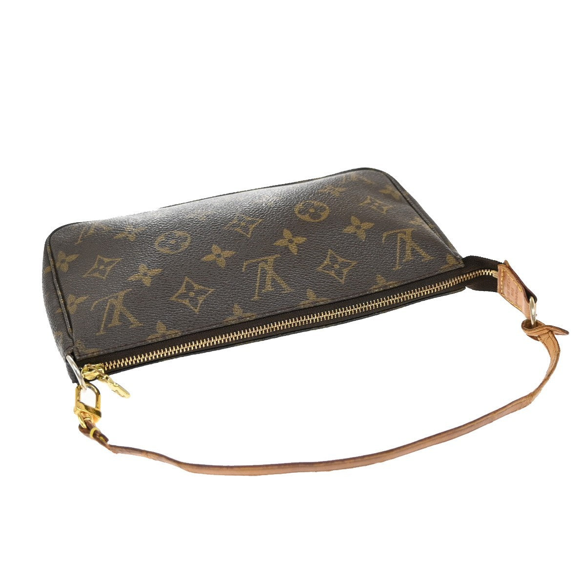 LOUIS VUITTON Pochette Accessoires Hand Bag Monogram Leather BN M51980 38EF857
