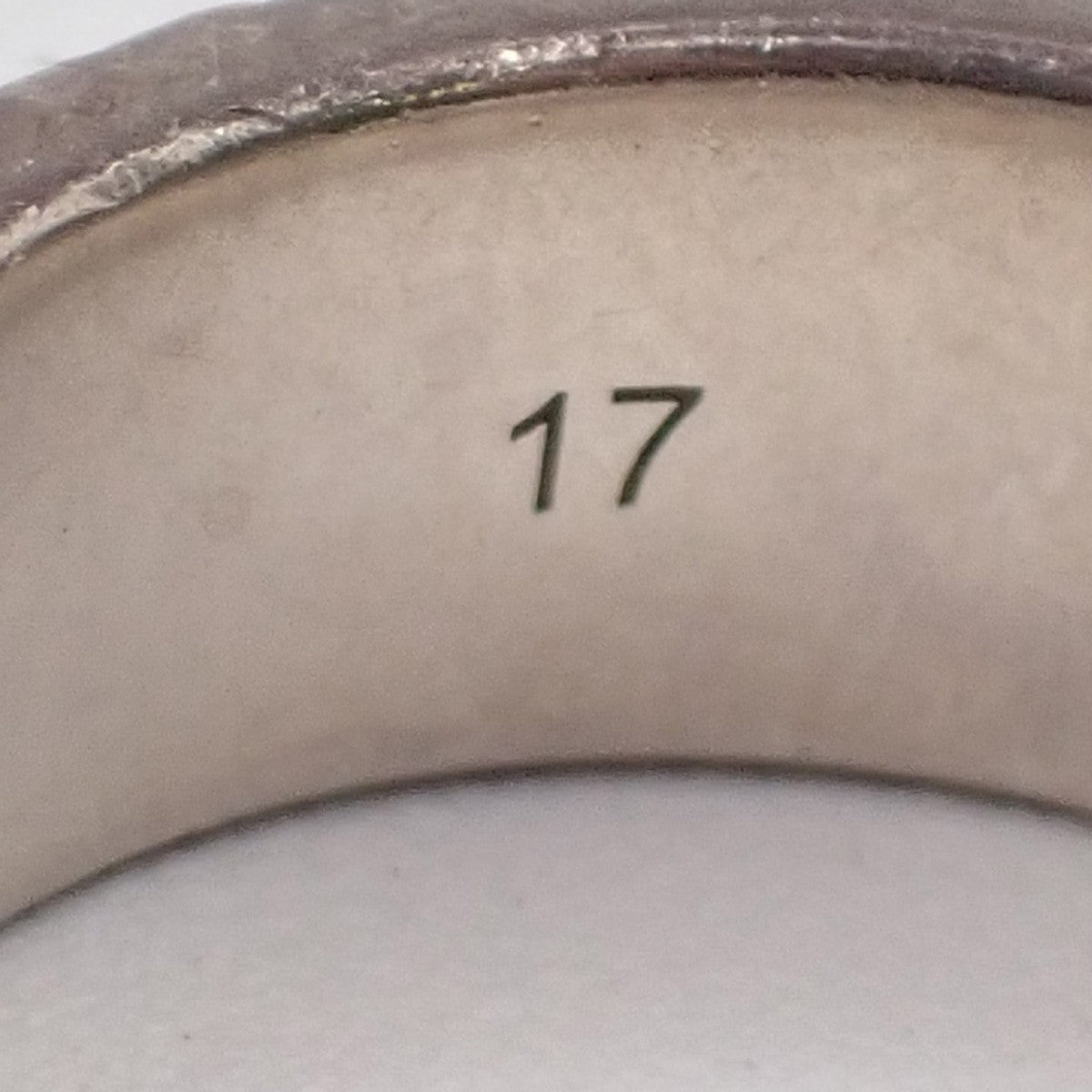 GUCCI GG Marmomt Logo Ring Silver 925 Italy Accessories Size JP 17/ US 8 66MA181