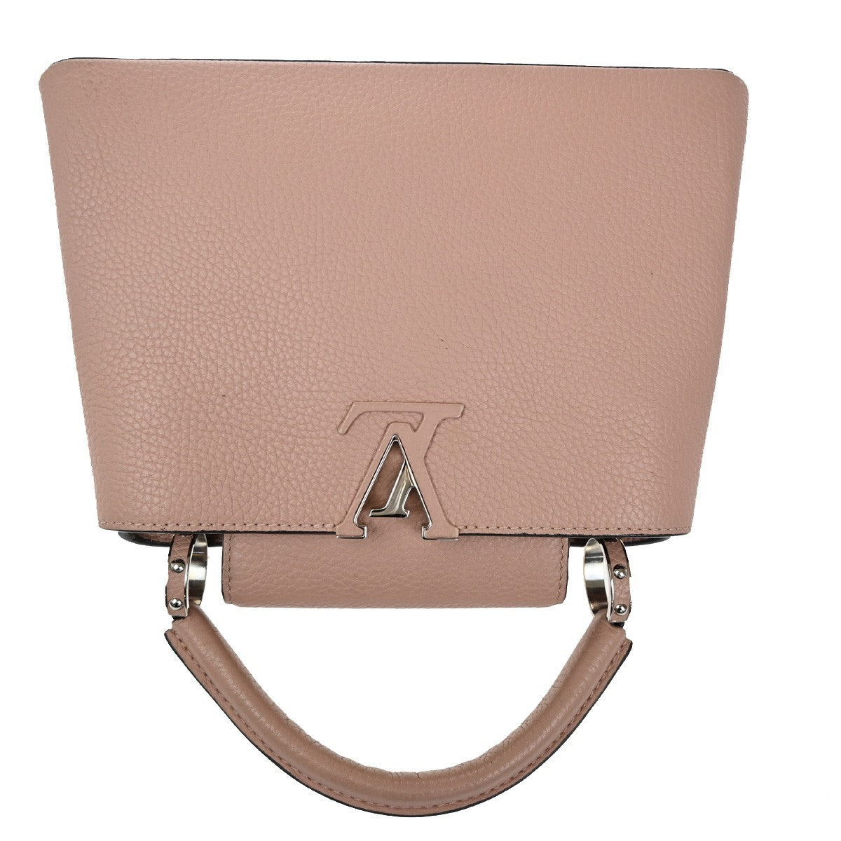 LOUIS VUITTON LV LOGO Capucines BB Hand Bag Leather Pink M22178 300RF767