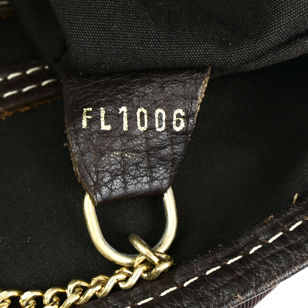 LOUIS VUITTON BUCKET PM Shoulder Tote Bag Monogram Mini Lin Ebene M95226 67YG556