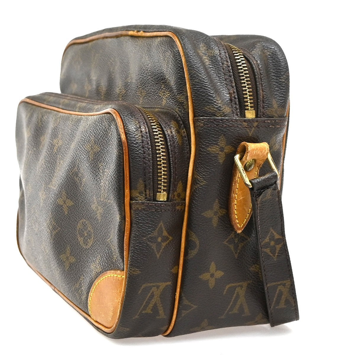 LOUIS VUITTON Nile Crossbody Shoulder Bag Monogram Leather Brown M45244 62CA813