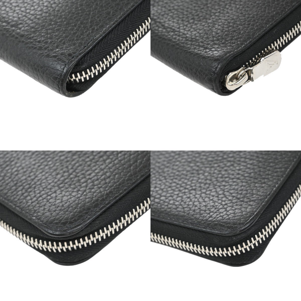 LOUIS VUITTON Vertical Long Zippy Wallet Bifold Taurillon Black M58412 33KP080