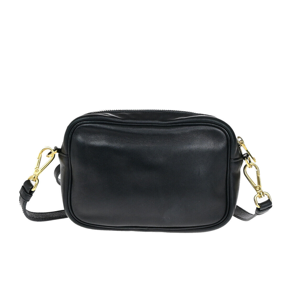 PRADA Logo Fiocco Bow Mini Crossbody Shoulder Bag Leather Black Red GHW 28YG621