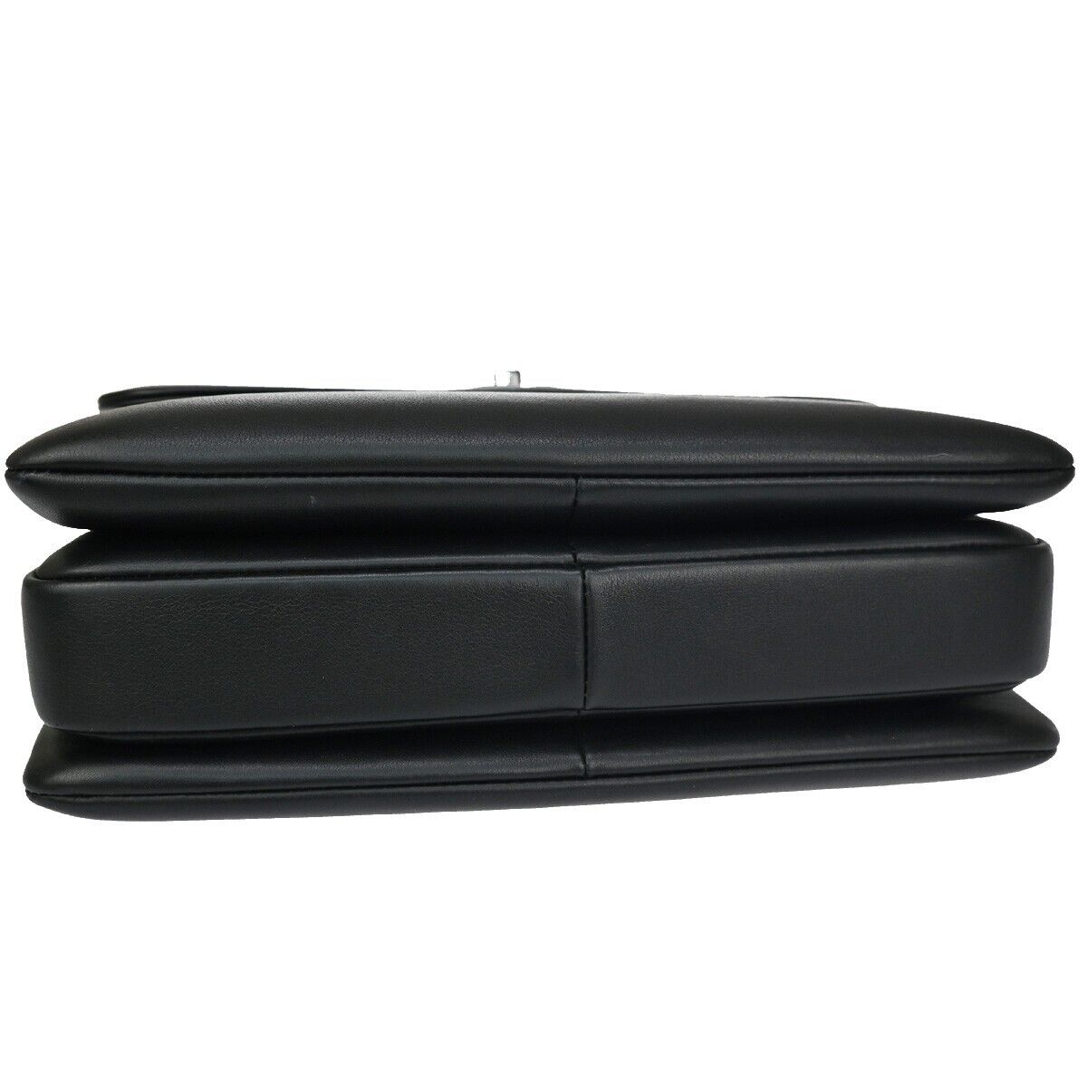 CHANEL CC Logo 2Way Chain Shoulder Hand Bag Leather Black SHW Italy 110RJ035