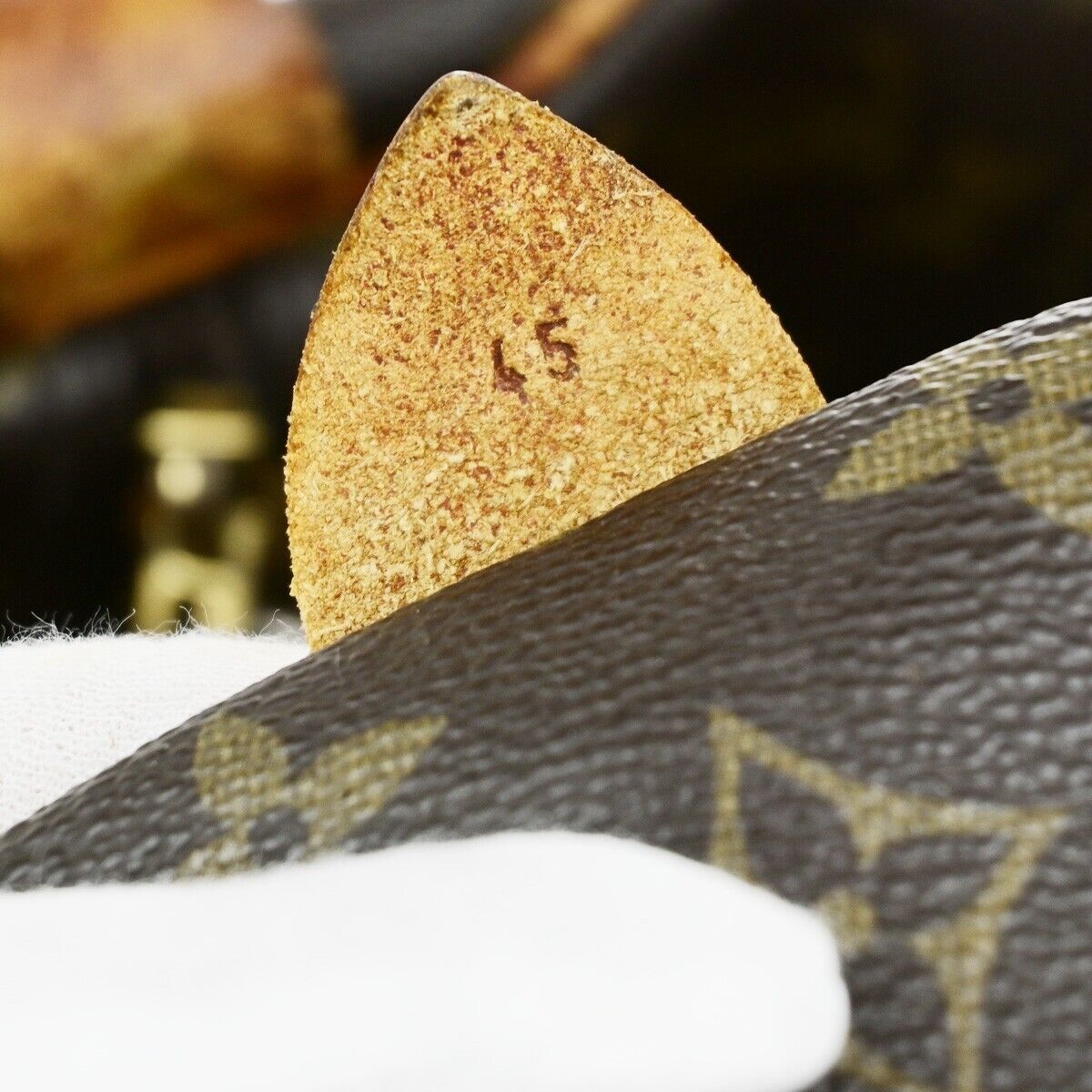 LOUIS VUITTON Keepall 45 Travel Hand Bag Monogram Leather Brown M41428 30ED017